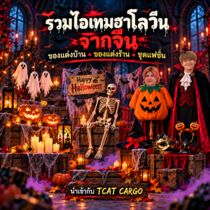 รวมไอเทมฮาโลวีนจากจีน แต่งบ้าน แต่งร้าน พร้อมแฟชั่นสุดหลอน | TCAT CARGO